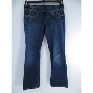 Diesel Cherone Women's Dark Wash Blue Distressed Jeans 2005 27x28.5 Tag 27